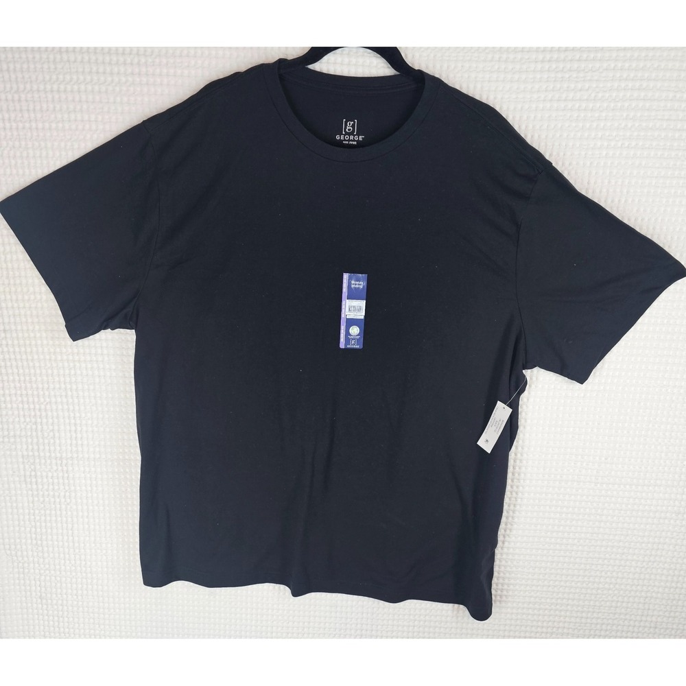 Solid Black Blank Tshirt 2X George NWT